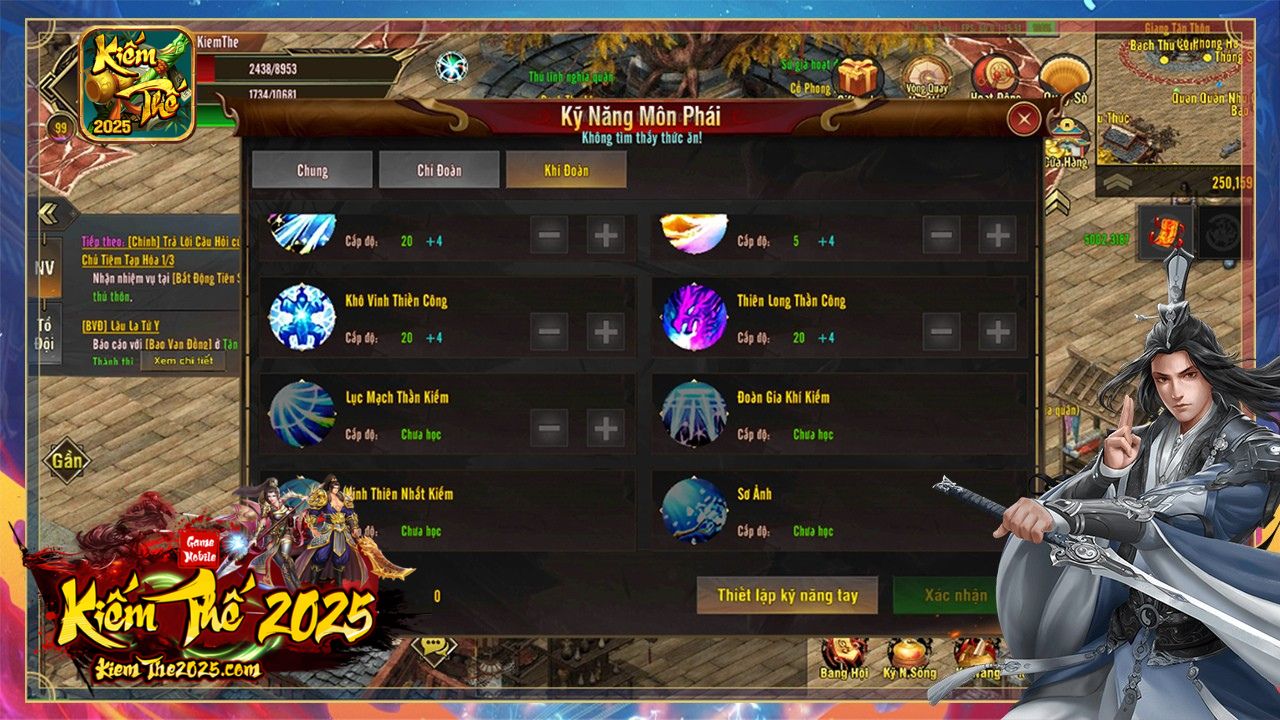 Hệ thống môn phái Kiếm Thế 2009